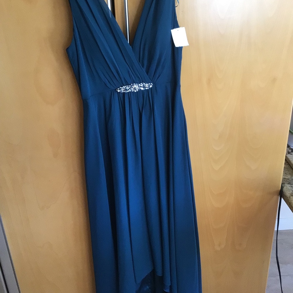 Beautiful Teal Green chiffon maxi dress NWT